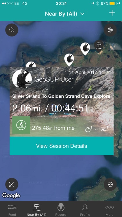 GeoSUP Stand up Paddleboarding App