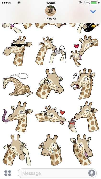 Ginny Giraffe: Animal Sticker Pack screenshot-3