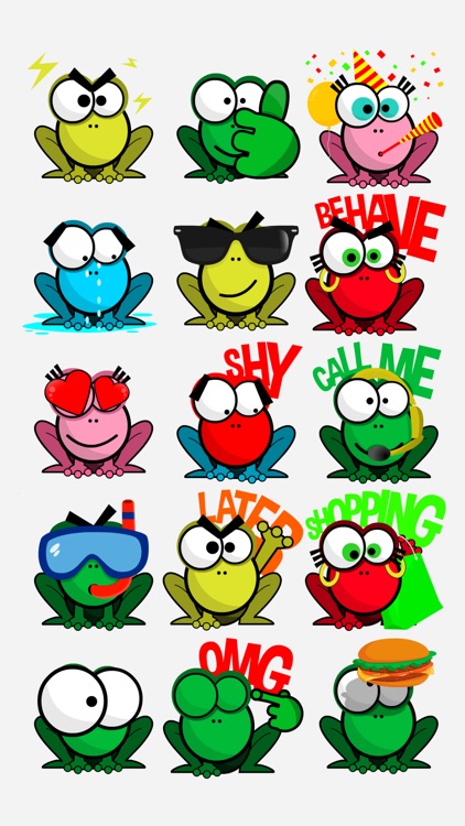 Pop Frogs Stickers screenshot-3