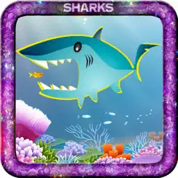 Sharks and friends Match 3 puzzle game app icon