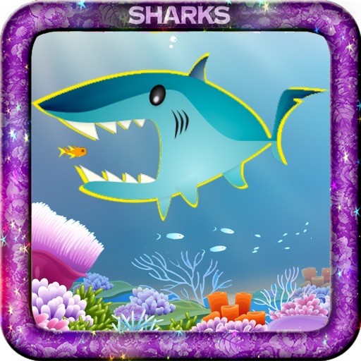 Sharks and friends Match 3 puzzle game Icon