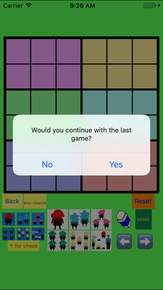 #5. Easy Sudoku 4x4 to 7x7 for Color Figures (iOS) 由: Kozo Terai