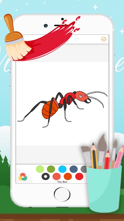 Ant Coloring Page Drawings Book for kids screenshot-3