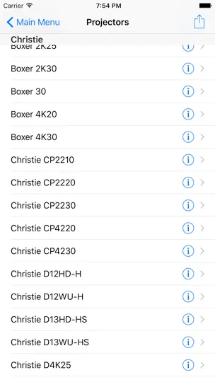 Screenshot von Projectionist auf dem iPhone 2