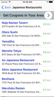 asian food restaurant finder nearby iphone screenshot 3