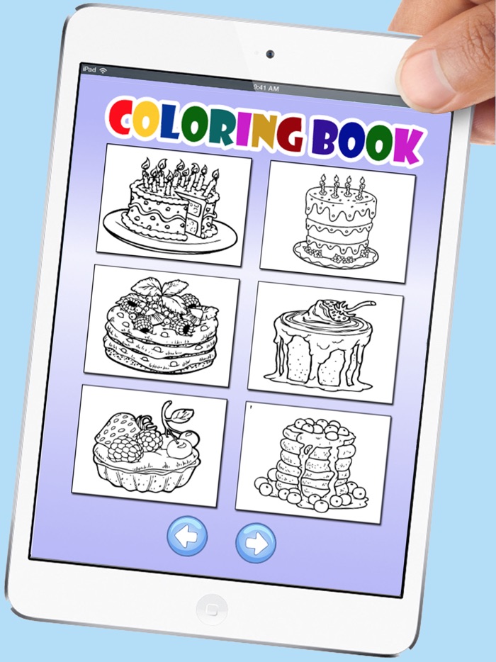 Birthday Cakes Coloring Book Games For Kids