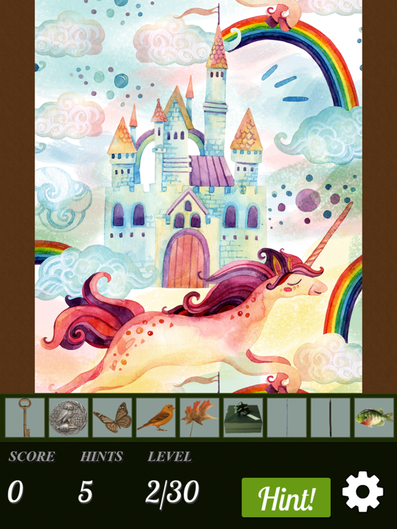 Hidden Object - Unicorns Illustrated iPad screenshot