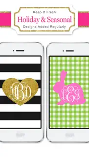 How to cancel & delete monogram wallpapers background 1