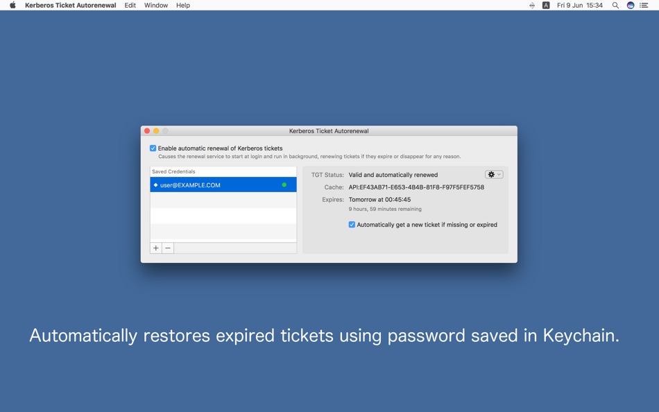 #1. Kerberos Ticket Autorenewal (macOS) 由: Evgeny Khomyakov