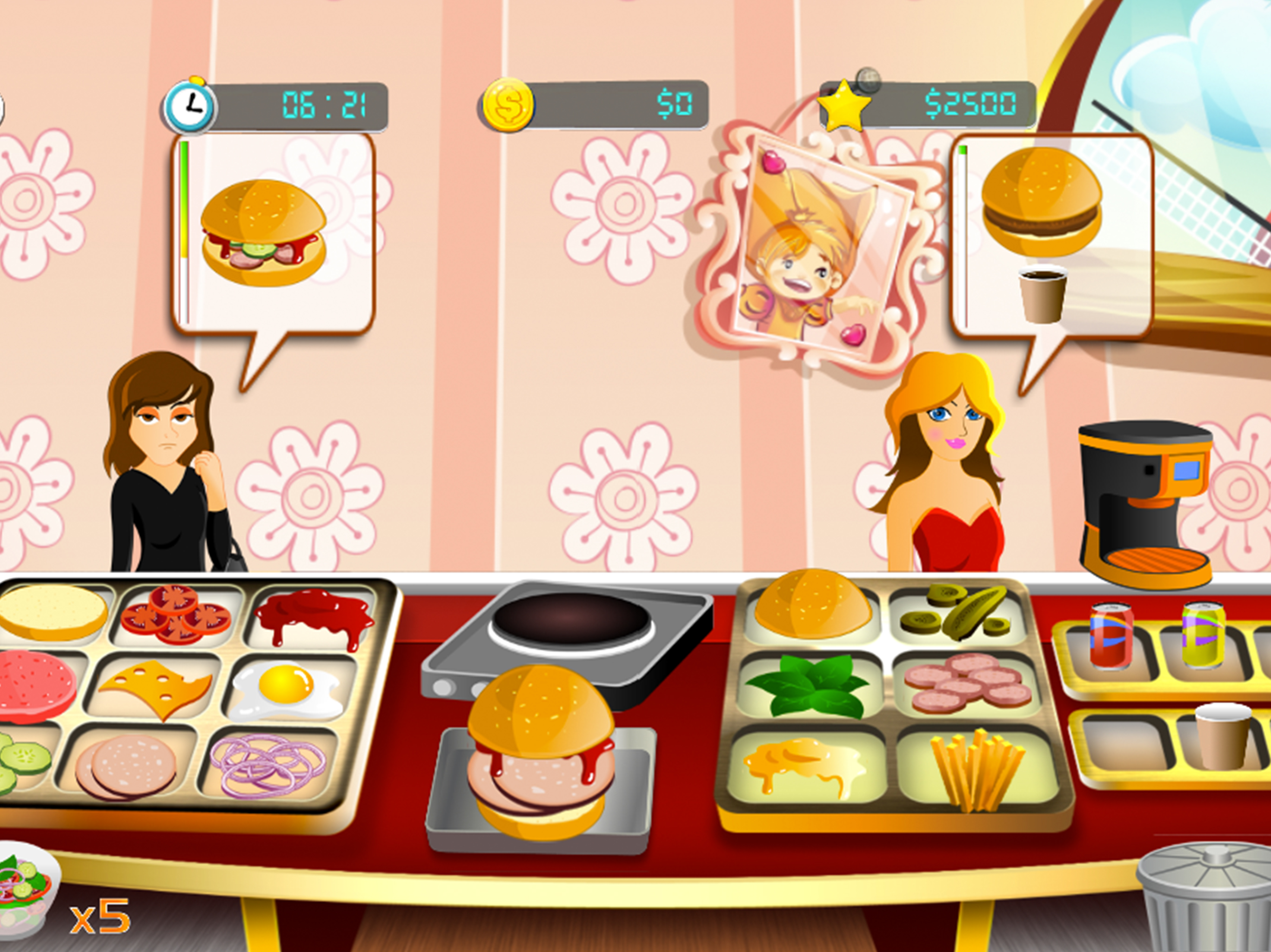 Burger Cooking Fever: Food Court Chef Game