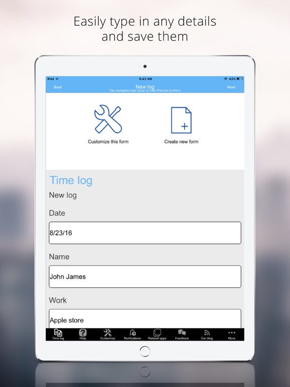 Screenshot #5 pour Daily Time Log
