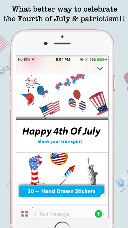 Animated 4th Of July Emojis For iMessage