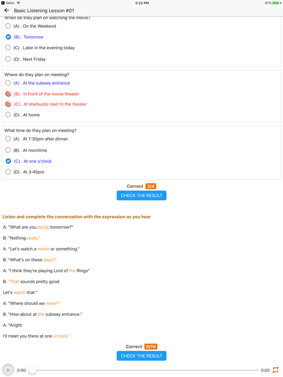 Screenshot #5 pour English Listening A-Z