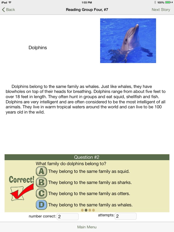 Reading Comprehension: Animals, Grades 3-4 screenshot-3
