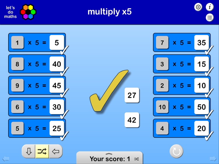 Multiplication facts x2 x5 x10 screenshot-3