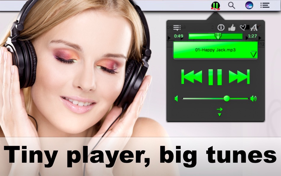 #1. Tray Player Lite (macOS) Podle: Max Schlee