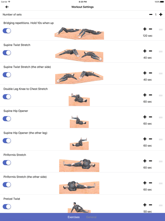 10 Min Lower Back Therapy Workout Challenge iPad screenshot 5 - Health & Fitness app