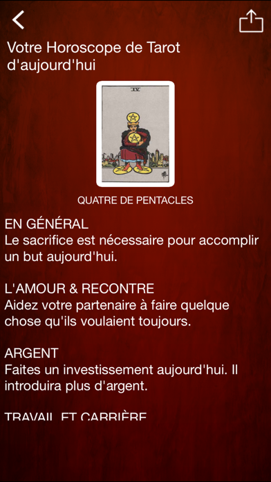 Screenshot #3 pour Tarot de lecture de la carte