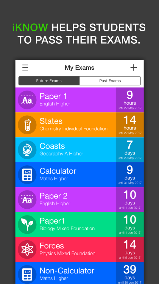 #1. iKnow - Exam Revision Planner for GCSE and A Level (iOS) 由: ROOT38 LIMITED
