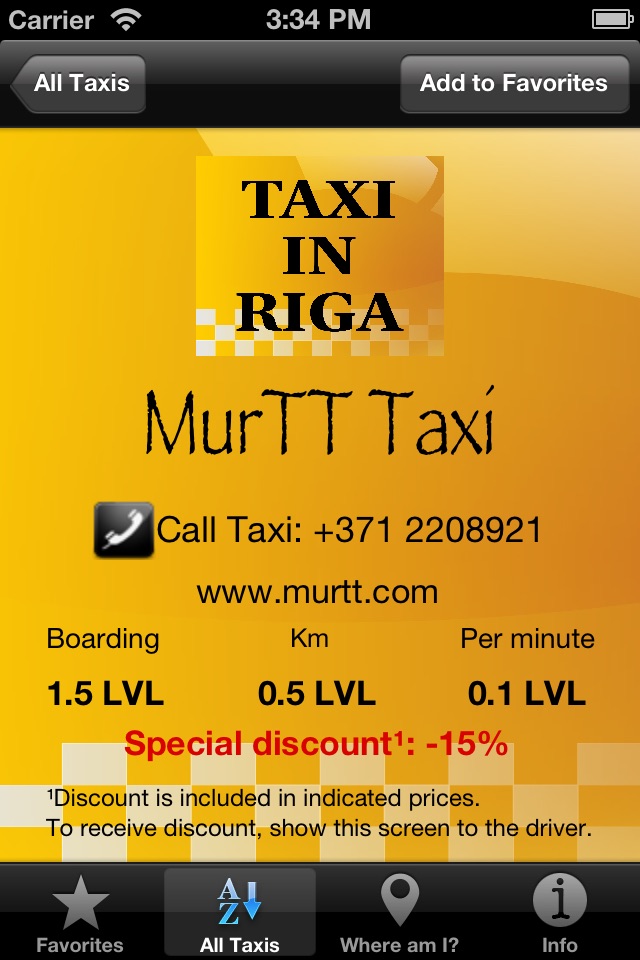 Taxi In Riga screenshot 2