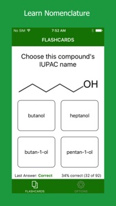 Awesome Organic Chemistry Flashcards screenshot #1 for iPhone