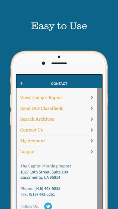 The Capitol Morning Report iPhone screenshot 4 - News app