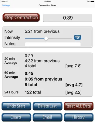 Screenshot 4 Labor and Contraction Timer iphone