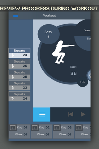 Toned Squats Workout screenshot 4