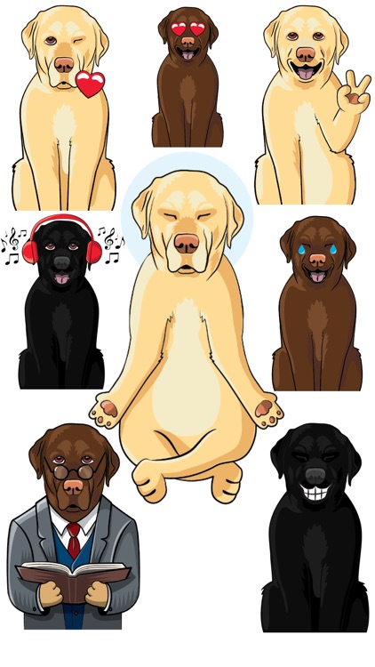 LabMojis - Labrador Retriever Emoji & Stickers