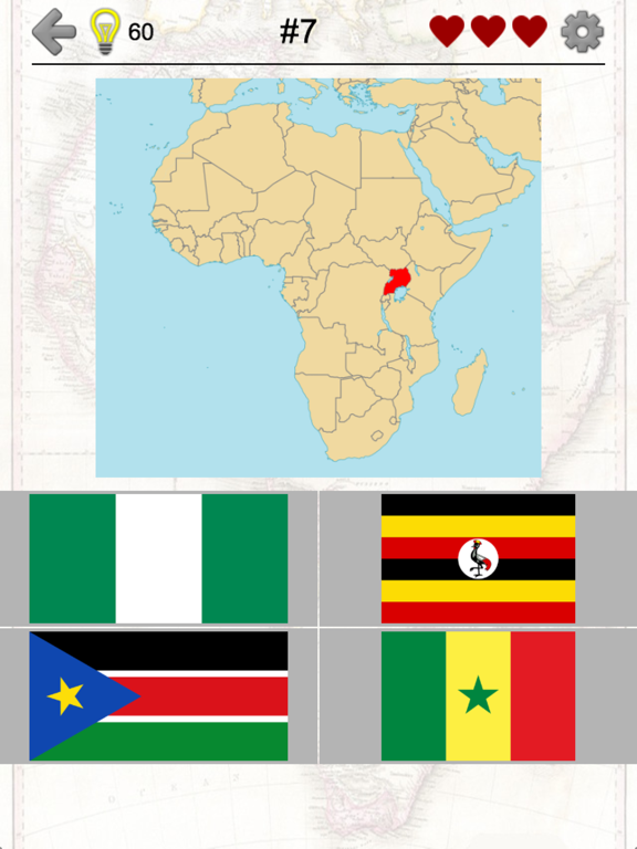 アフリカの国 - フラグ、首都、地図 - クイズのおすすめ画像1