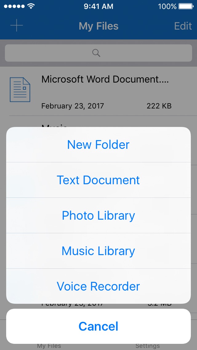 iPhone screenshot