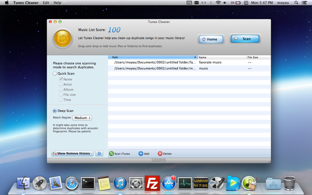 ‎Tunes Cleaner Screenshot