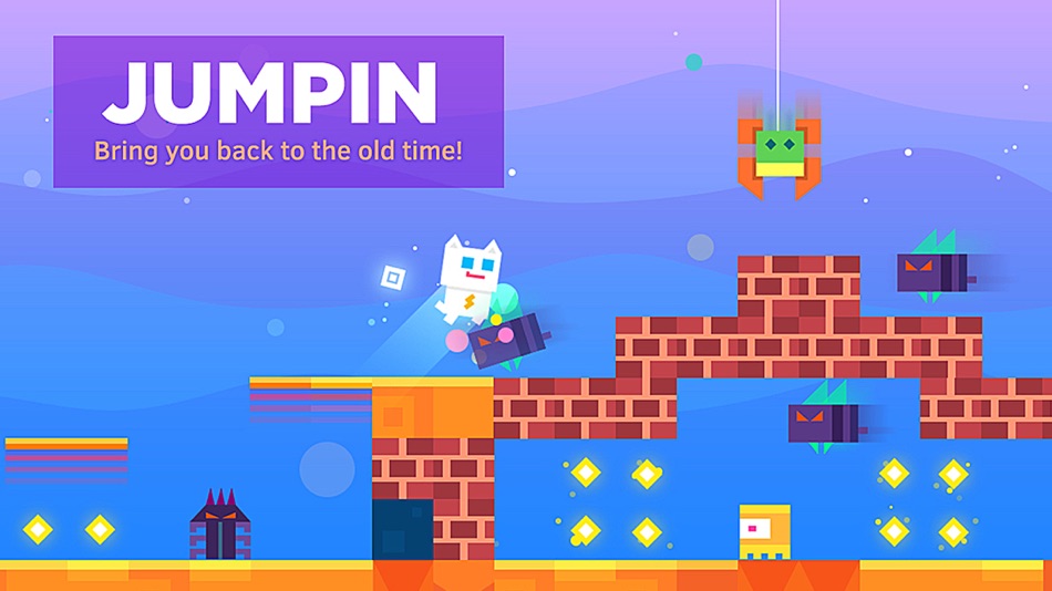 #3. Super Phantom Cat - Be a jumping bro. (iOS) Bởi: Veewo Games