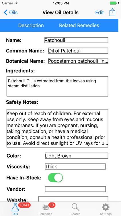 My Essential Oil Remedies