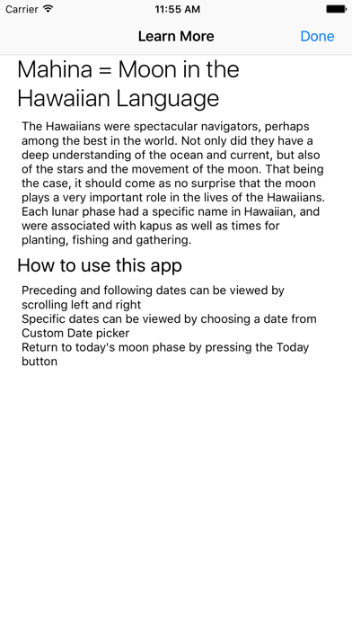 Mahina Hawaiian Moon Calendarのおすすめ画像4