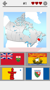 Canadian Provinces and Territories: Quiz of Canada screenshot