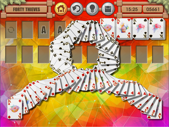 Screenshot #5 pour Forty Thieves Solitaire Hearts & Spades Patience
