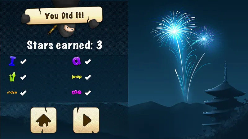 Sight Words Ninja - Slicing Game to Learn to Read screenshot 4 of 5