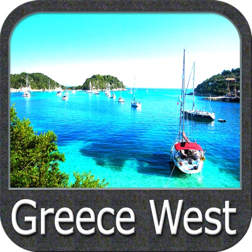 Marine: Greece West - GPS Map Navigator