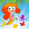 Puzzles Match 3 Mermaid and Sea Animals