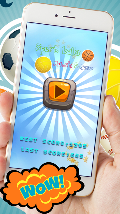 Screenshot #1 pour balles de sport Match 3 pour les enfants