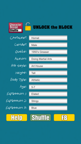 Character Design Shuffle By Silver screenshot