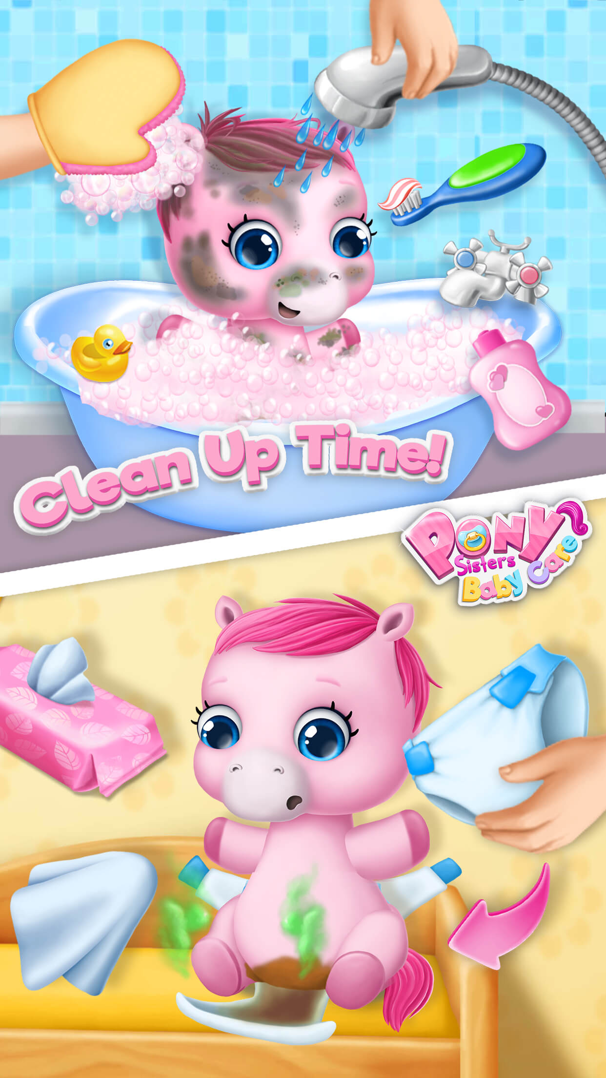 Pony Sisters Baby Horse Care - Babysitter Daycare screenshot 3
