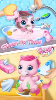 pony sisters baby horse care - babysitter daycare iphone screenshot 3