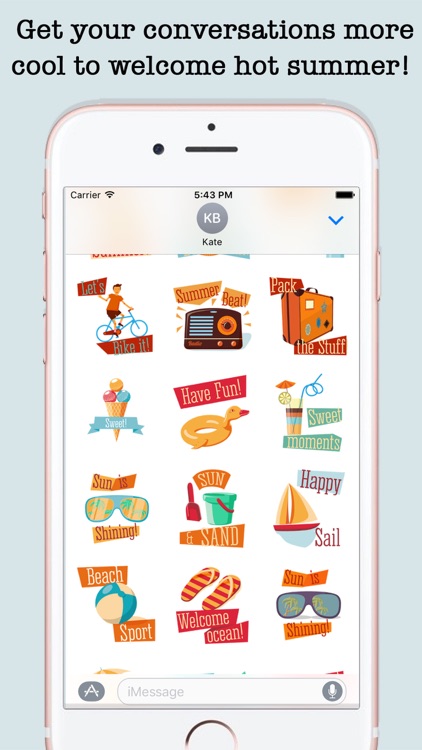 Animated Summer Wishes & Stickers For iMessage