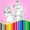 Princess Coloring Book Draw Paint for Kids & Adult