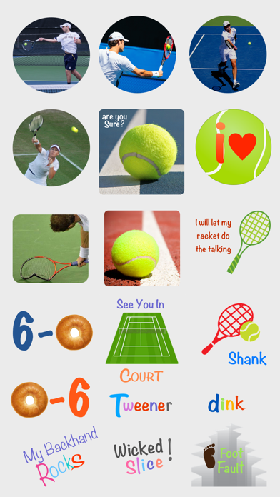 Fun Tennis Stickersのおすすめ画像2