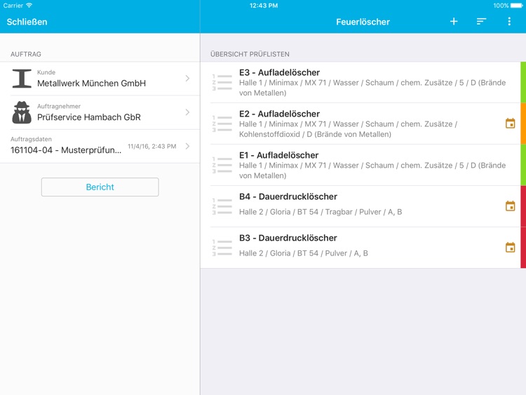Feuerlöscher - Brandschutz Prüfung nach DIN 14406