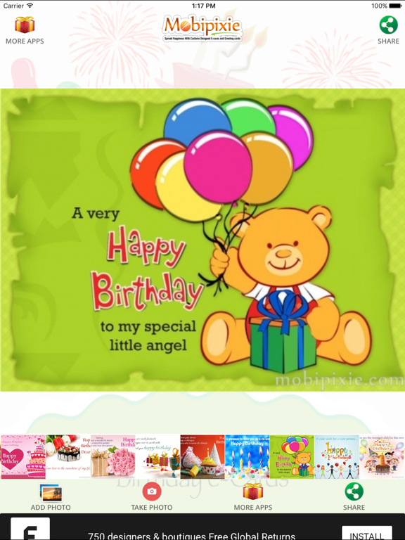 Screenshot #4 pour Birthday eCard & Greeting