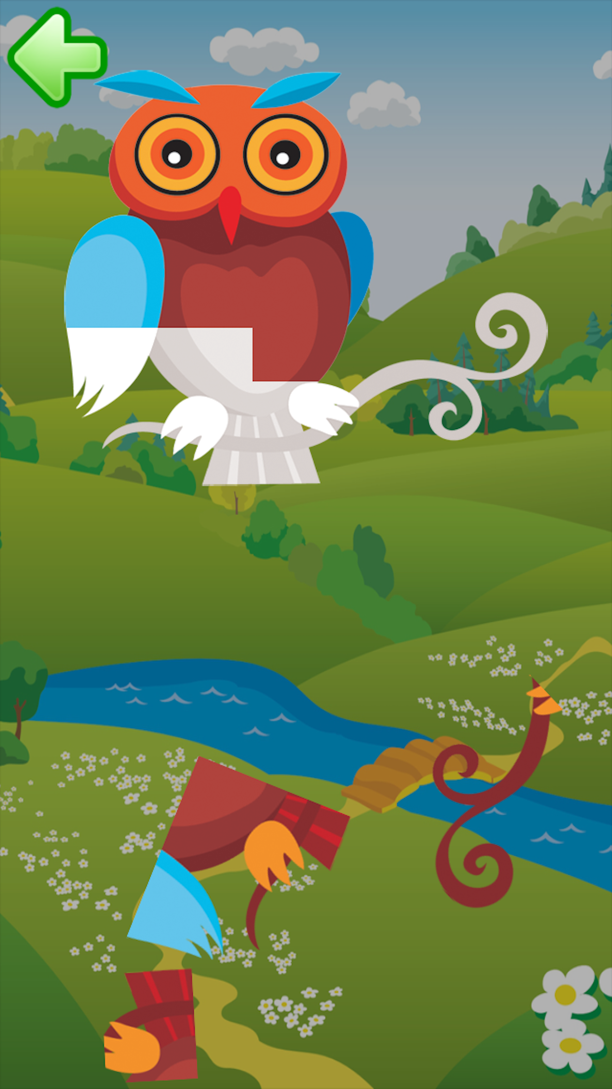 Animal puzzle for kids and toddlers
